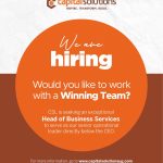 Career Opportunity: Head of Business Services